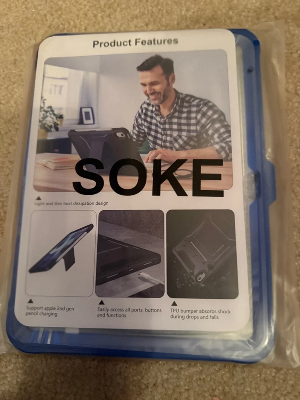 NWT Blue Tablet Protective Case - Universal Sleeve